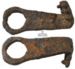 Roman. Iron Key. AD 100-300. 46 mm x 12 mm, 11.59 g.
