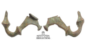 Roman. Bronze Fibula. AD 100-300. 47 mm x 20 mm, 8.13 g.