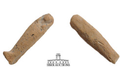 Egypt. Ceramic Ushabti. Late Egyptian to Ptolemaic, 664-30 BC. 55 mm x 12 mm, 6.34 g.