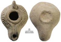 Roman. Terracotta Oil Lamp. Circa 2nd- 4th century AD. 80mm x 60mm x 33mm. 59.88 g.