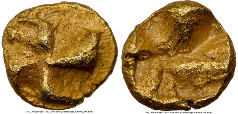 IONIA. Uncertain mint. Ca. 625-550 BC. EL 1/48 stater (6mm, 0.30 gm). NGC Choice...