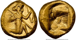 ACHAEMENID PERSIA. Artaxerxes I-Xerxes II (ca. 5th century BC). AV daric (15mm, 8.30 gm). NGC Choice XF 5/5 - 4/5. Lydo-Milesian standard. Sardes mint...
