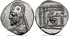 PARTHIAN KINGDOM. Mithradates III (ca. 87-80 BC). AR drachm (20mm, 4.05 gm, 1h). NGC MS 5/5 - 4/5. Ecbatana. Diademed, draped bust of Mithradates III ...