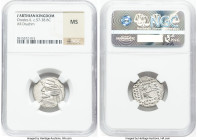 PARTHIAN KINGDOM. Orodes II (ca. 57-38 BC). AR drachm (20mm, 11h). NGC MS. Laodicea. Draped bust of Mithradates IV left, with short bearded, wearing d...