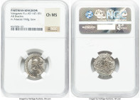 PARTHIAN KINGDOM. Vologases IV (ca. AD 147-191). AR drachm (21mm, 12h). NGC Choice MS. Ecbatana. Diademed bust of Vologases VI left, wearing tiara wit...