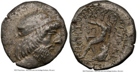 CHARACENE KINGDOM. Attambelus I (ca. 48/7-24 BC). BI tetradrachm (26mm, 14.49 gm, 11h). NGC Choice VF 3/5 - 3/5, die shift. Uncertain Seleucid Era. Di...