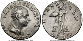 INDO-GREEK KINGDOMS. Bactria. Menander I Soter (ca. 165/55-130 BC). AR Indic tetradrachm (25mm, 9.64 gm, 12h). NGC Choice VF 4/5 - 3/5. Indian standar...