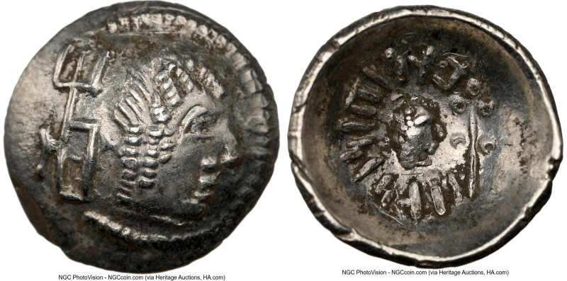 ARABIA FELIX. Himyarites. 'Amdan Bayyin (ca. 1st century AD). AR scyphate drachm...