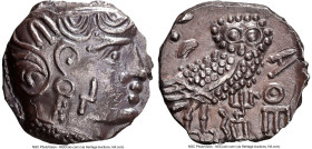 ARABIA FELIX. Sabaeans(?). Imitating Athens. Ca. 3rd-2nd centuries BC. AR unit (16mm, 5.07 gm, 6h). NGC Choice AU 5/5 - 4/5. Head of Athena right, wea...