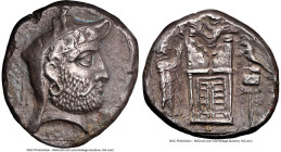 PERSIS KINGDOM. Autophradates (Vadfradad) II (3rd century BC). AR tetradrachm (25mm, 16.61 gm, 1h). NGC Choice XF 4/5 - 4/5, die shift. Head of Autoph...