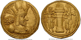 SASANIAN KINGDOM. Shahpur (Sabuhr) I the Great (AD 240-272). AV dinar (21mm, 7.39 gm, 3h). NGC MS 5/5 - 4/5. Mint I ("Ctesiphon"), Phase II, ca. AD 26...