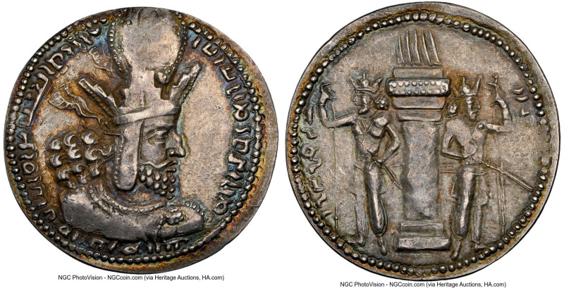 SASANIAN KINGDOM. Shahpur (Sabuhr) I the Great (AD 240-272). AR drachm (27mm, 4....