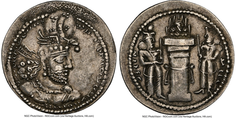 SASANIAN KINGDOM. Hormizd (Ohrmazd) II (AD 303-309). AR drachm (27mm, 4.10 gm, 3...