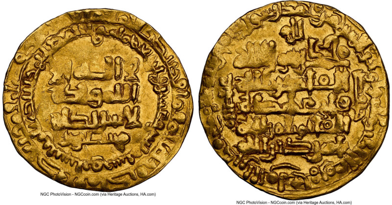 Ghaznavid. Mas'ud I gold Dinar AH 422 (AD 1031/1032) MS63 NGC, Nishapur mint, A-...