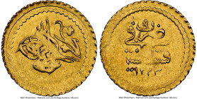 Mahmud II gold 1/4 Zeri Mahbub AH 1223 Year 9 (1816/7) AU58 NGC, Qustantiniyah mint, KM608. HID09801242017 © 2024 Heritage Auctions | All Rights Reser...