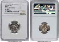 Kings of All England. Cnut (1016-1035) Penny ND (1024-1030) MS63 NGC, Stamford mint, S-1158. Morolf as moneyer. Pointed Helmet type. 0.98gm. HID098012...