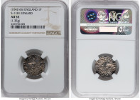 Kings of All England. Edward the Confessor Penny ND (1042-1066) AU55 NGC, York mint, Iolana as moneyer, Sovereign/Eagles type, S-1181, North-827. 1.35...