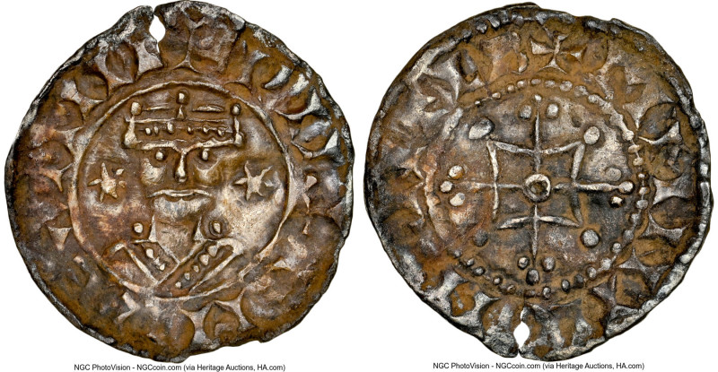 William I, the Conqueror Penny ND (1066-1087) AU Details (Damaged) NGC, S-1254. ...