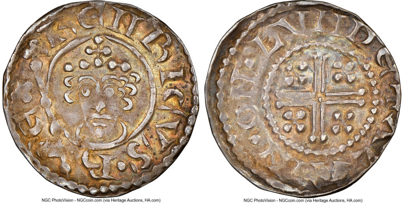 Henry II (1154-1189) Penny ND (1180-1189) AU58 NGC, London mint, S-1344. Alain a...