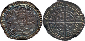 Henry VI (1st Reign, 1422-1461) 4 Pence (Groat) ND (1431-1433) AU55 NGC, Calais mint, Seaby-1875. 26mm. 3.60gm. Pinecone-Mascle issue. Ex. Ken Bresset...