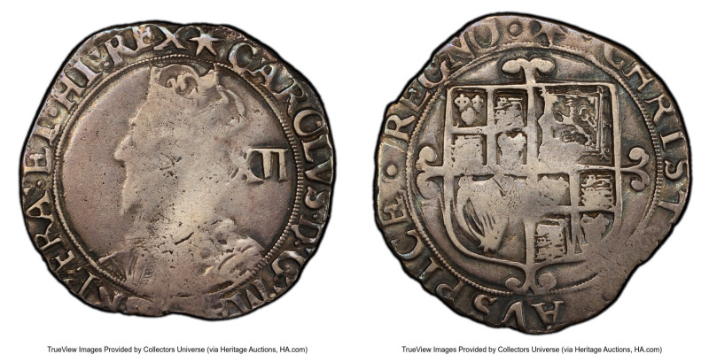 4-Piece Lot of Assorted Certified Shilling Issues PCGS, 1) Charles I ND (1640-16...