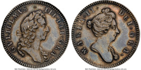 William and Mary silver "Tribute to Mary" Medallic Token ND (c.1689) MS63 NGC, var. MI-696-95. Mislabeled on the holder as being MI-695-92 instead of ...
