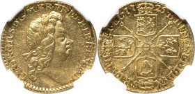 George I gold 1/2 Guinea 1725 MS62 NGC, KM560, S-3637. An issue which has almost reached it's tercentenary, this coin is highly prized in Mint State. ...