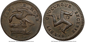 British Dependency. James Stanley bronze 1/2 Penny 1733 AU58 Brown NGC, Castle Rushen mint, KM3a, S-7409. HID09801242017 © 2024 Heritage Auctions | Al...