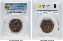 Middlesex. Political copper "Anti-Slavery" 1/2 Penny Token (c.1790) MS61 Brown PCGS, DH-1038i. Plain edge. HID09801242017 © 2024 Heritage Auctions | A...