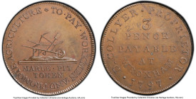 Daniel Collyer copper "Milton's Threepence" 3 Penny Token 1797 MS64 Brown PCGS, D&H-1. Norfolk, Wroxham. HID09801242017 © 2024 Heritage Auctions | All...