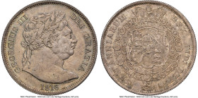 George III 1/2 Crown 1816 MS64 NGC, KM667, S-3788. A very intricate and detailed issue, found here on the cusp of a Gem grade. From the Arrowood Cache...