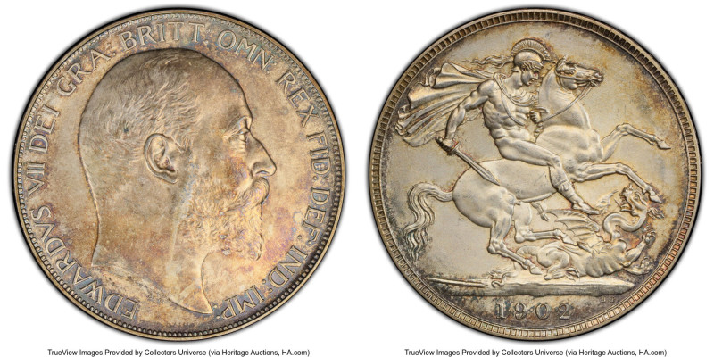 Edward VII Matte Proof Crown 1902 PR63 PCGS, KM803, S-3979. A handsome selection...