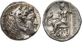 ROYAUME DE MACEDOINE, Alexandre III le Grand (336-323), AR tétradrachme, 316-311 av. J.-C., Suse. D/ T. d'Héraclès à d., coiffé de la dépouille de lio...