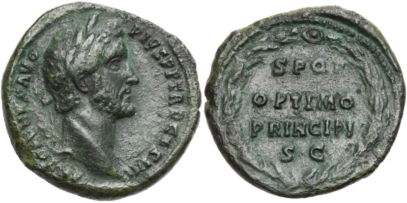 ANTONIN le Pieux (138-161), AE as, 145-161, Rome. D/ ANTONINVS AVG PIVS P P TR P...