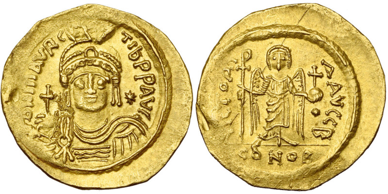 Maurice Tibère (582-602), AV solidus léger de 23 siliques, 583-601, Constantinop...