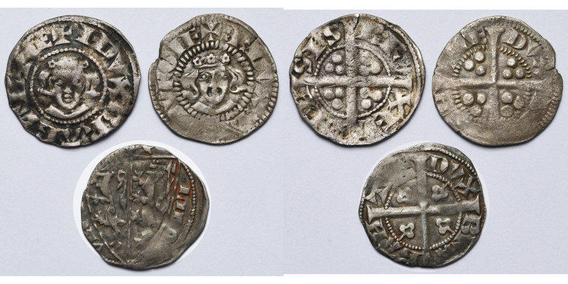 BRABANT, Duché, Jean Ier (1268-1294), lot de 3 esterlins au titre du Limbourg, à...