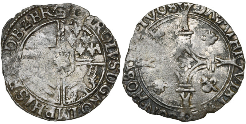 BRABANT, Duché, Charles Quint (1506-1555), billon gros, s.d. (1549-1556), Maastr...