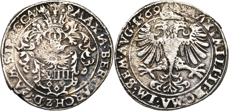 CAMBRAI, Archevêché, Maximilien de Berghes (1556-1570), AR demi-écu (demi-daldre...