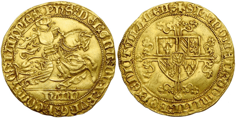 HAINAUT, Comté, Philippe le Bon (1433-1467), AV cavalier d'or, s.d. (1434), Vale...