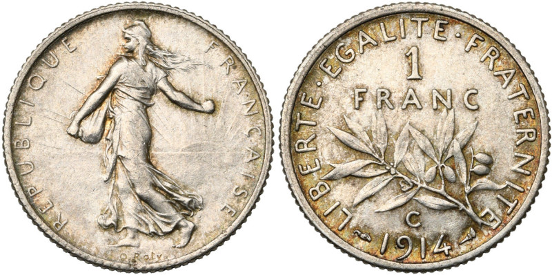 FRANCE, Troisième République (1871-1940), AR 1 franc, 1914 C, Castelsarrasin. Se...