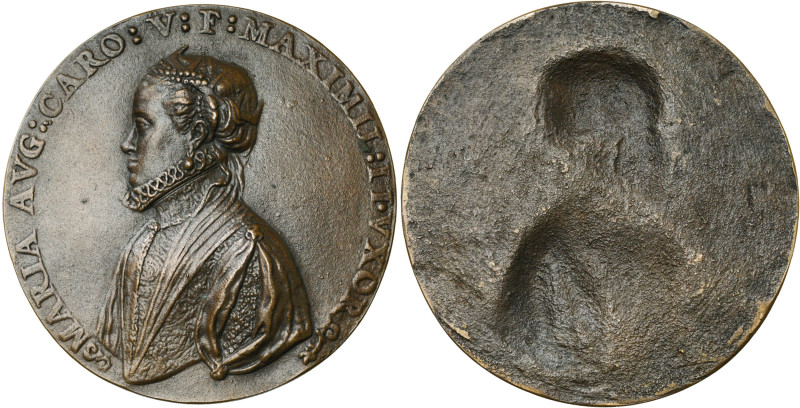 SAINT EMPIRE, AE médaille, s.d. (1551). Marie d'Autriche, fille de Charles Quint...