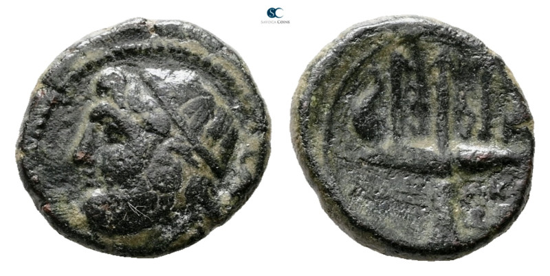 Sicily. Syracuse. Fifth Democracy 214-212 BC. 
Bronze Æ

14 mm, 2,49 g


...