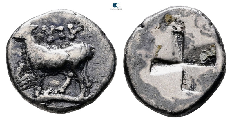 Thrace. Byzantion circa 340-320 BC. 
Drachm AR

16 mm, 3,68 g



Nearly V...