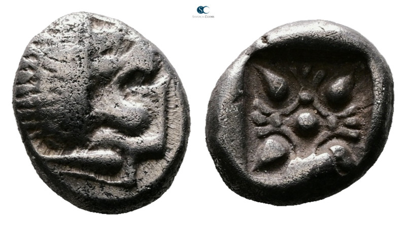 Ionia. Miletos circa 525-475 BC. 
Diobol AR

9 mm, 1,13 g



Very Fine