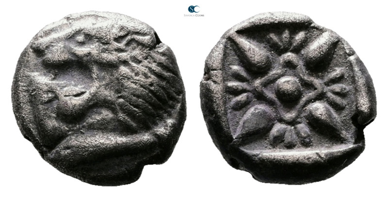 Ionia. Miletos circa 525-475 BC. 
Diobol AR

9 mm, 1,11 g



Very Fine