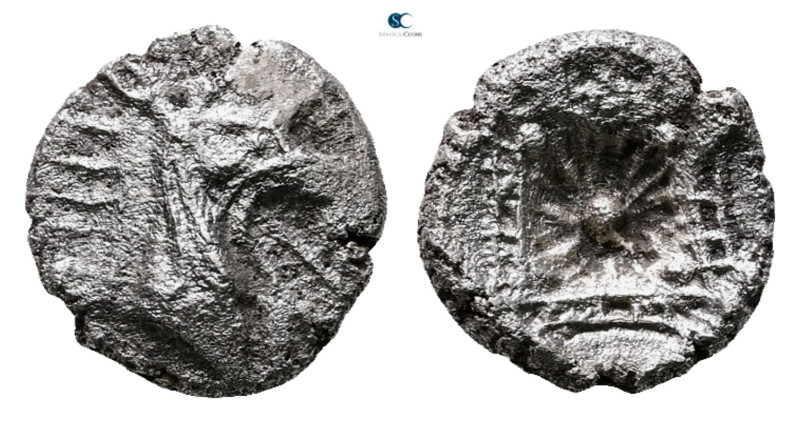 Caria. Kindya circa 510-480 BC. 
Tetrobol AR

12 mm, 1,52 g



Nearly Ver...