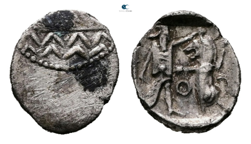 Phoenicia. Sidon. Abd`aštart (Straton) I 365-352 BC. 
1/16 Shekel AR

11 mm, ...