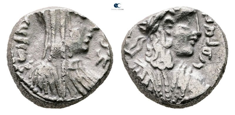 Nabataea. Petra. Rabbel II, with Gamilat AD 70-106. 
AR Sela' – "Drachm"

13 ...