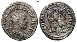 Seleucis and Pieria. Antioch. Philip I Arab AD 244-249. Billon-Tetradrachm