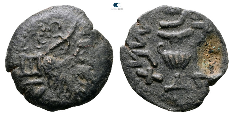 Judaea. Jerusalem. First Jewish War AD 66-70. 
Prutah Æ

17 mm, 2,48 g


...